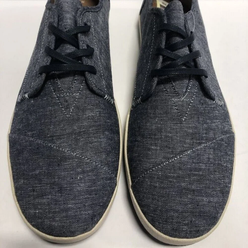 Toms Men’s Paseo, Navy Lace-Up Sneakers, Size 13M.